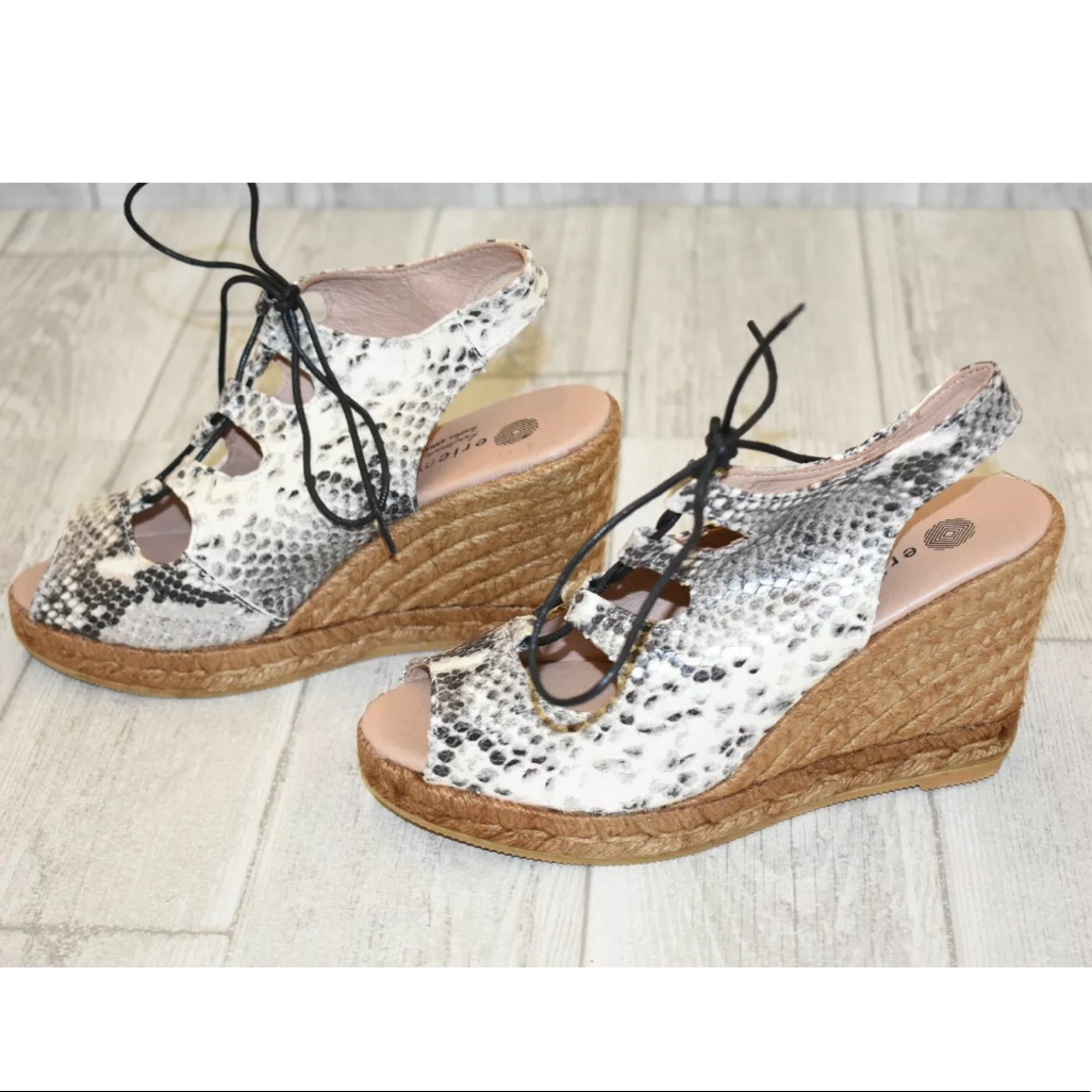 Eric Michael Gossip Wedge Python Embossed Spain
